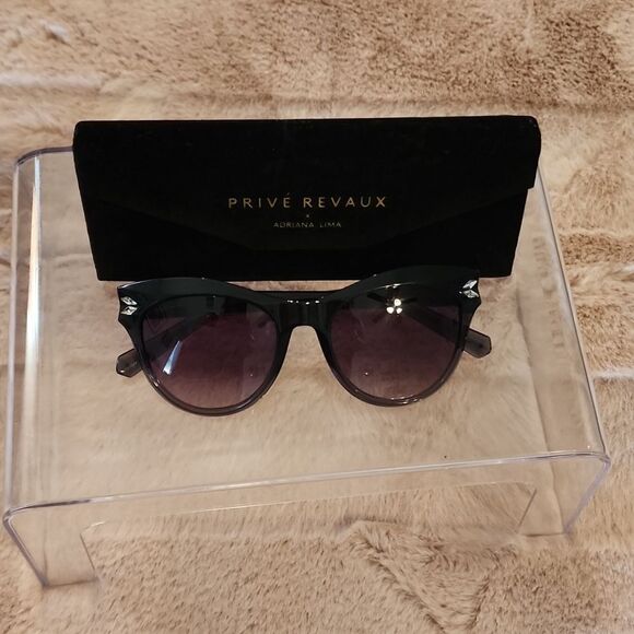 Swarovski Gradient Smoke Cat Eye Sunglasses